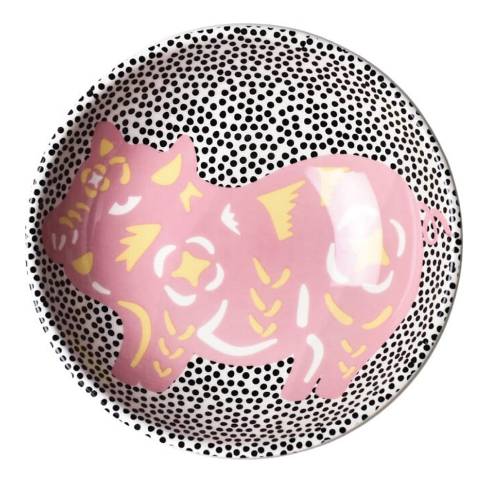 COTON COLORS  Chinese Zodiac Accent Bowl, Pig